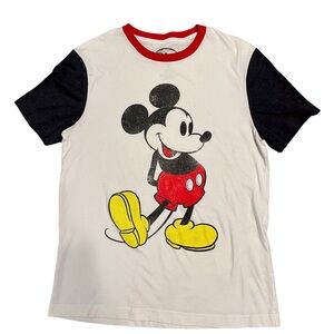 Classic Disney Mickey Mouse graphic tee in a fun retro ringer style! ❤️🐭
